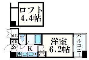 灘駅 徒歩13分 9階の物件間取画像